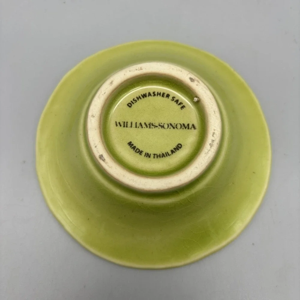 Williams Sonoma Leaf Trinket Condiment Nut Candy Dish 4.25